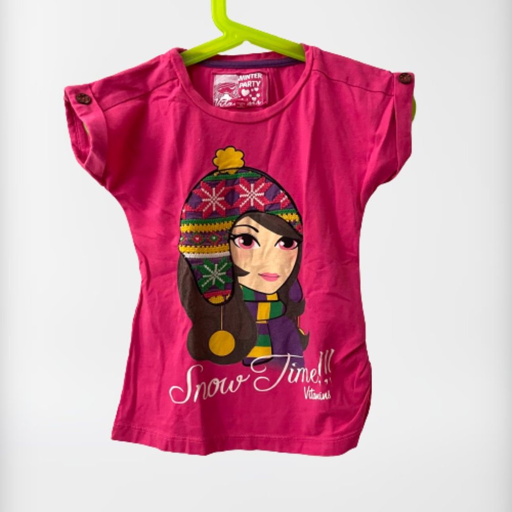 NWOT Girls T-shirt short sleeve 3-4 year old Pink